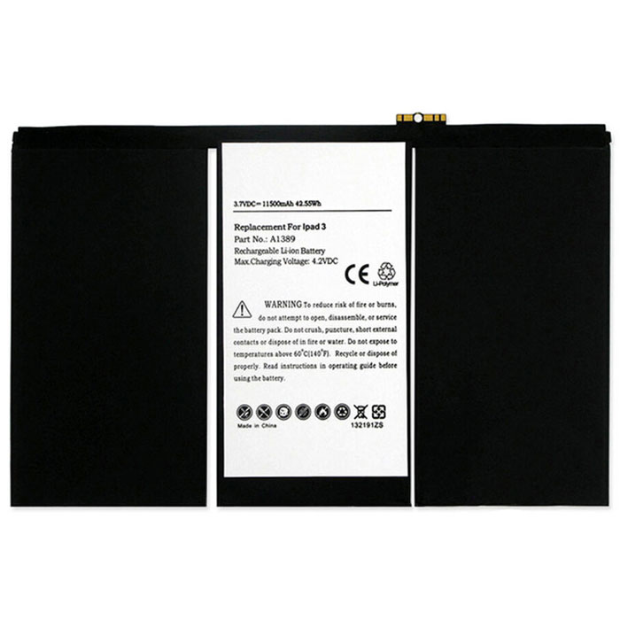 Compatible batterie tablette for APPLE iPad 3 A1430 4G/Cellular Compatible batterie tablette APPLE for iPad 3 A1430 4G/Cellular